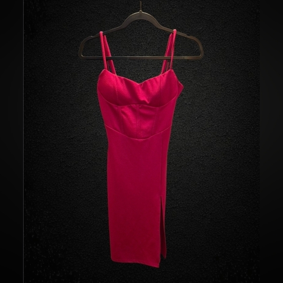 Thirty Thirty LA Red Corset Bodycon Dress M EUC - Picture 4 of 14